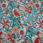 Couvercle à saladier fleurs multicolores