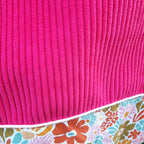 Sac cabas Fuschia fleuri