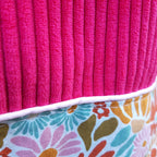 Sac cabas Fuschia fleuri