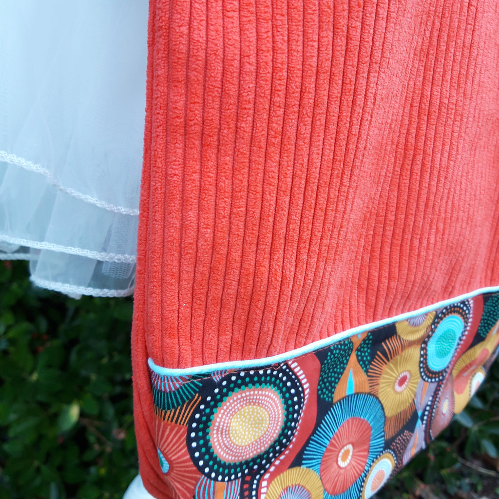 Sac cabas Orange avec cercle