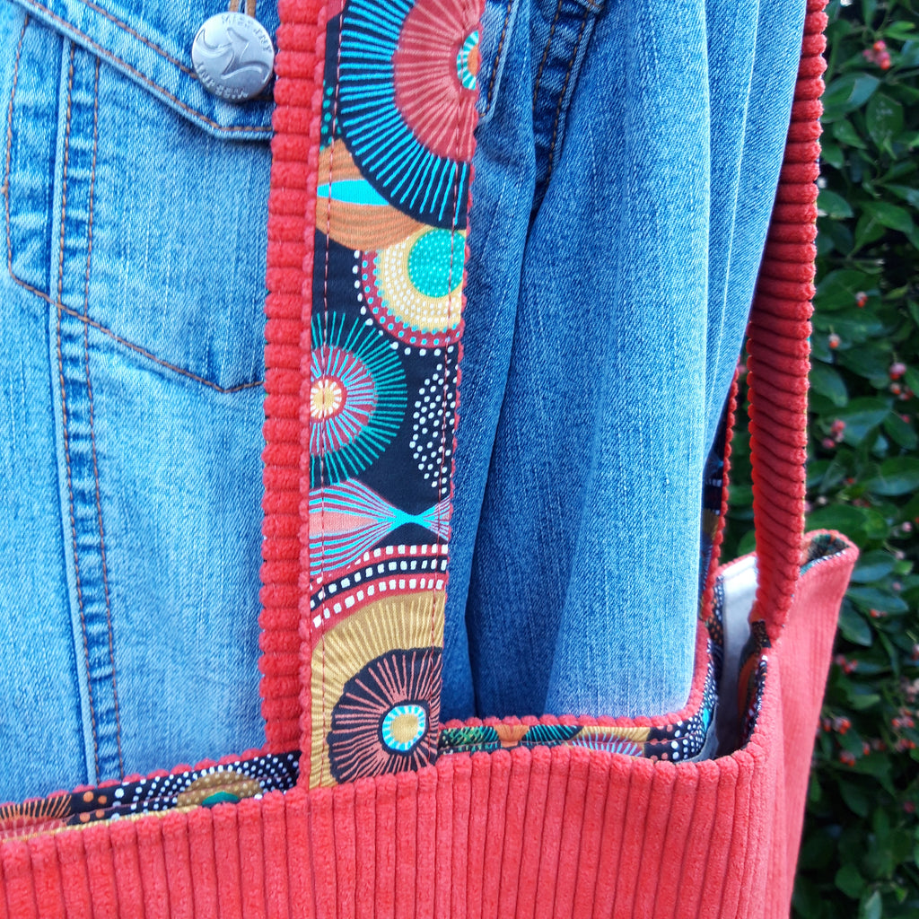 Sac cabas Orange avec cercle