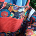 Sac cabas Orange avec cercle