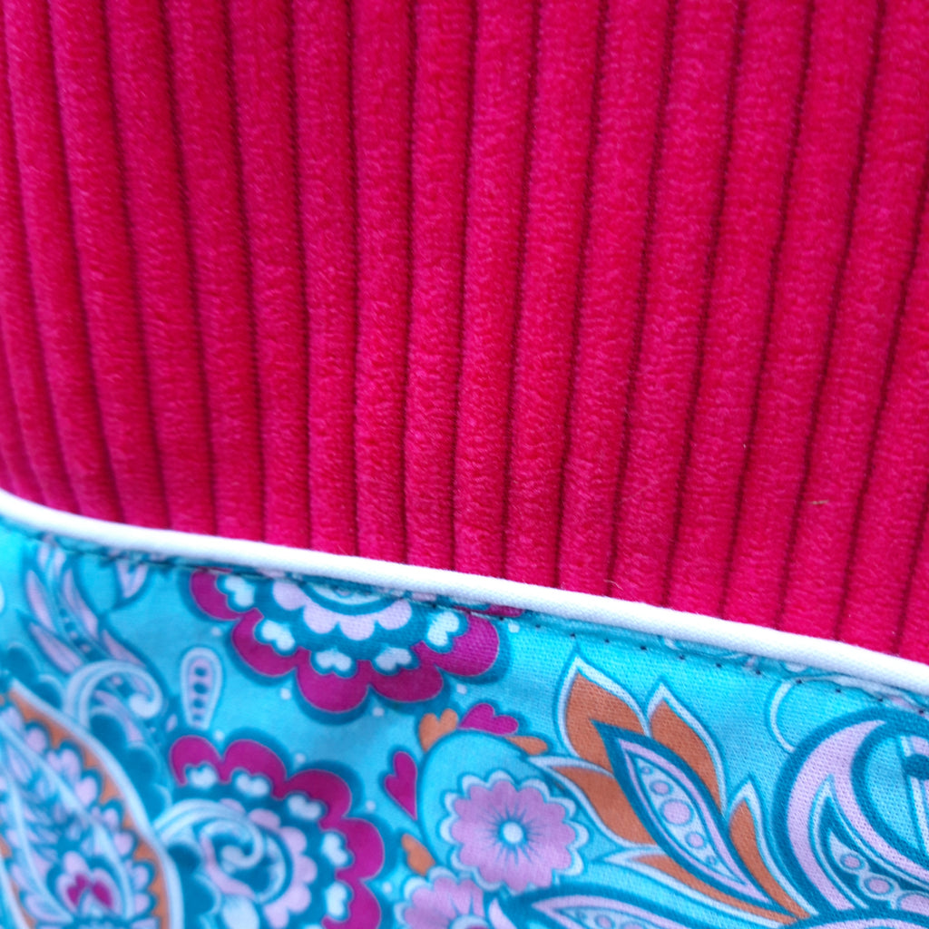 Sac cabas Fuschia et bleu