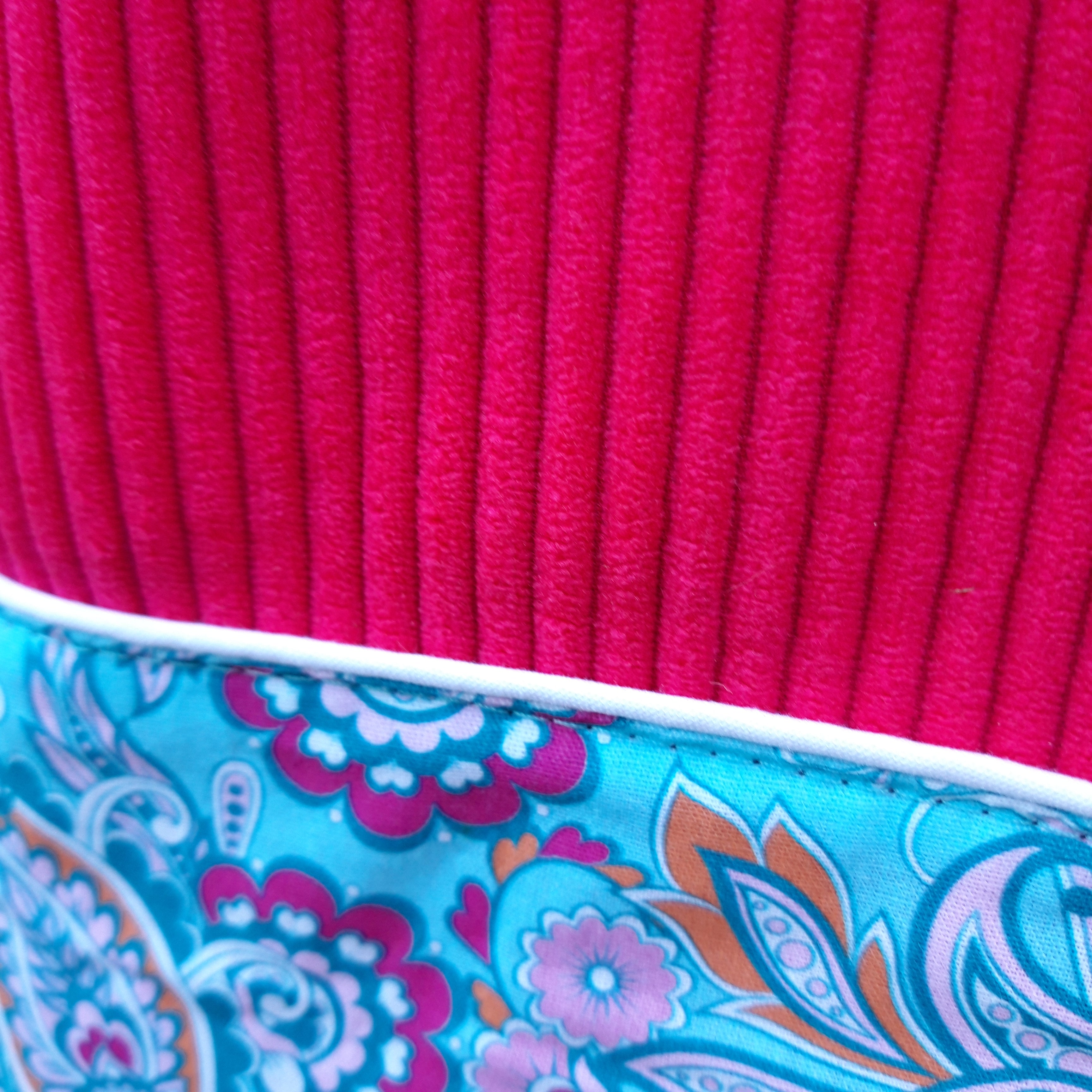 Sac cabas Fuschia et bleu