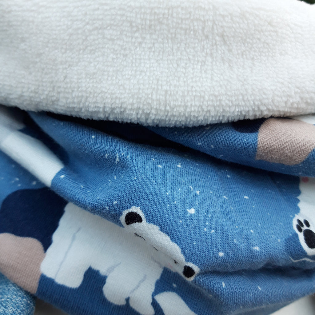 Tour de cou - Snood enfant en polaire et ours en jersey
