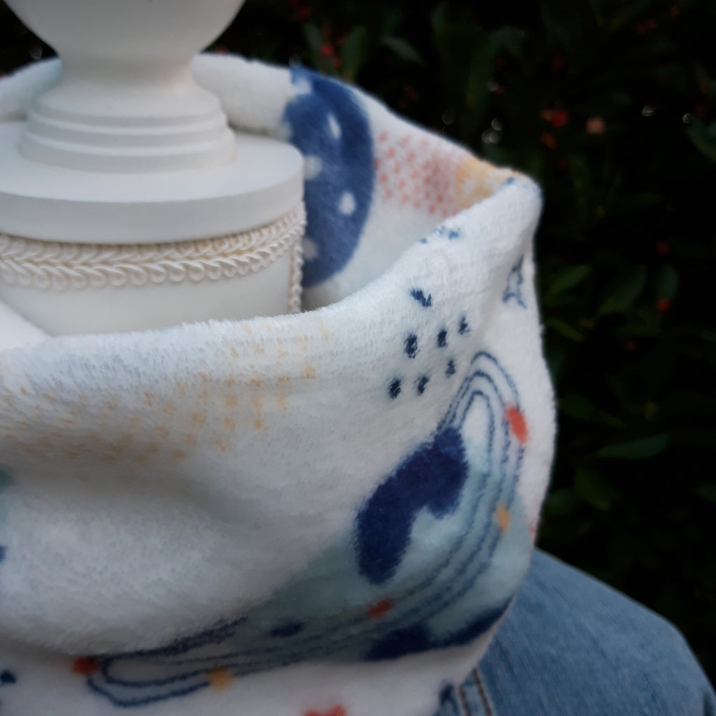 Tour de cou - Snood enfant en polaire espace