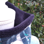 Tour de cou - Snood enfant en polaire noire et koala en jersey