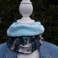 Tour de cou - Snood enfant en polaire bleu et koala en jersey