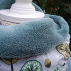 Tour de cou - Snood enfant en polaire et forêt en jersey