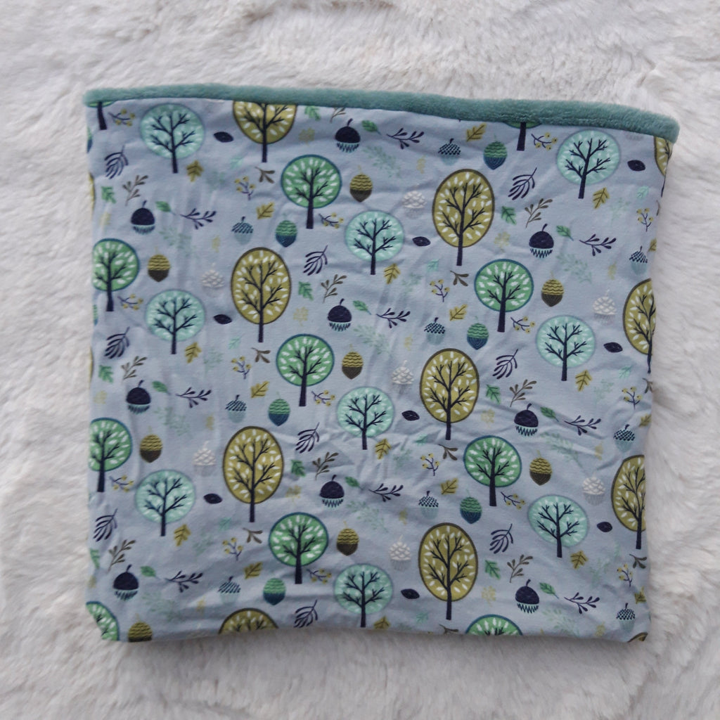 Tour de cou - Snood enfant en polaire et forêt en jersey