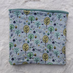 Tour de cou - Snood enfant en polaire et forêt en jersey