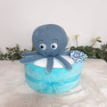 Gâteau de couches - Ma pieuvre bleue