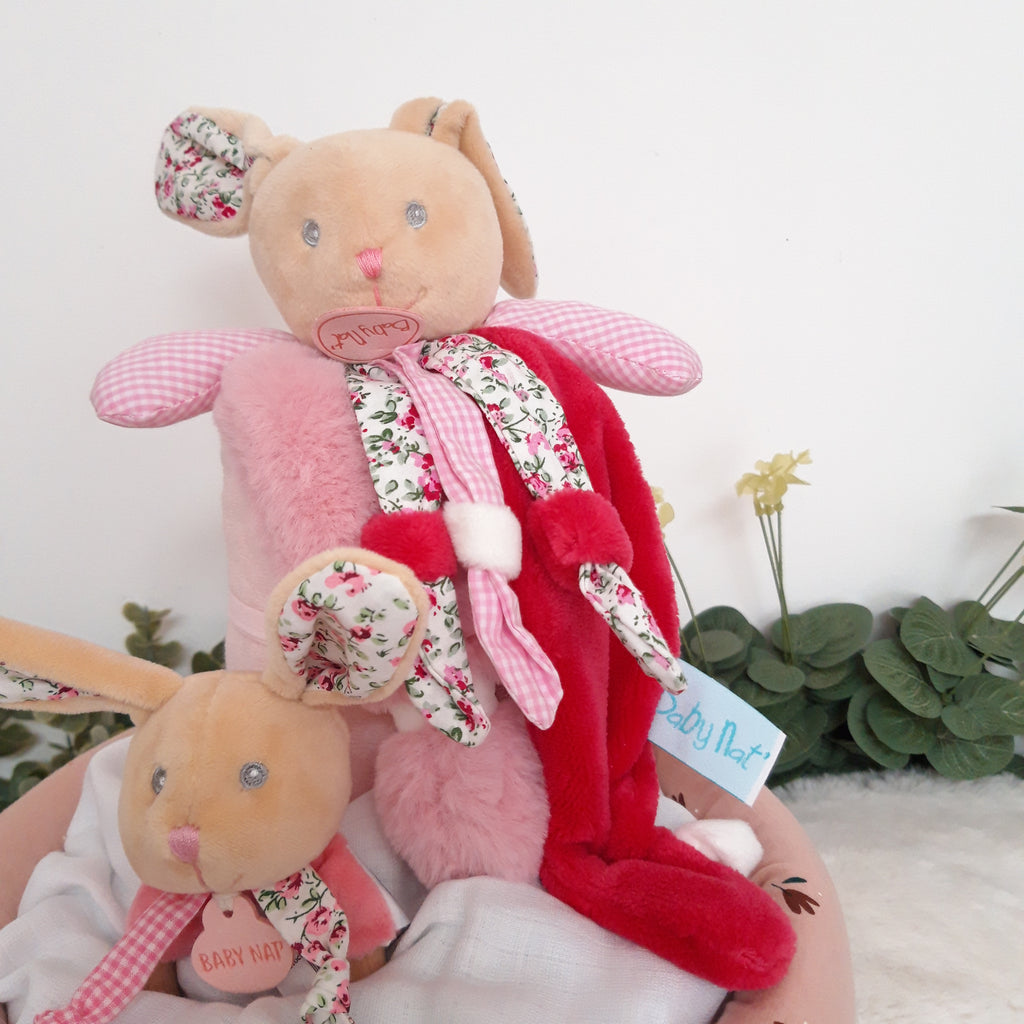 Gâteau de couches - Mon lapin rose Poupi
