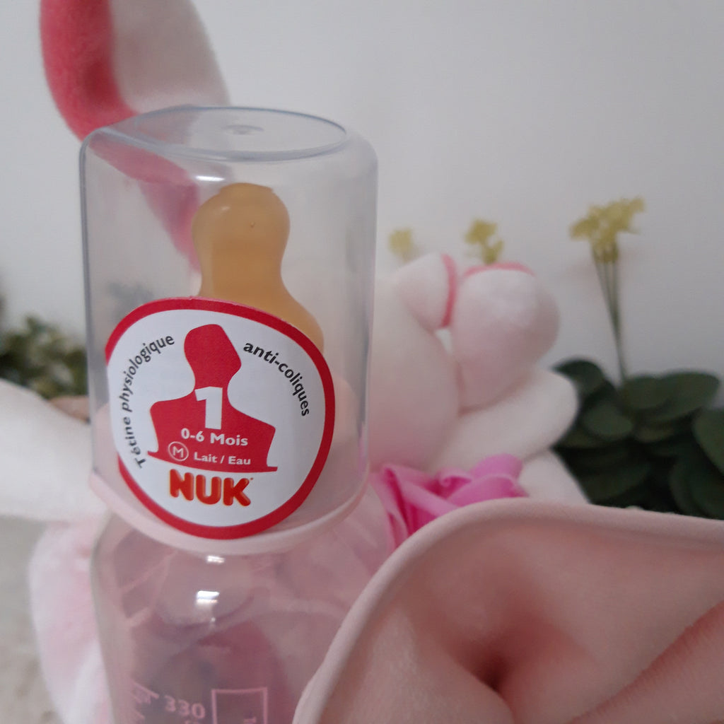 Gâteau de couches - Mini gâteau Lapin blanc et rose