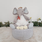 Gâteau de couches - Eléphant couleur savane
