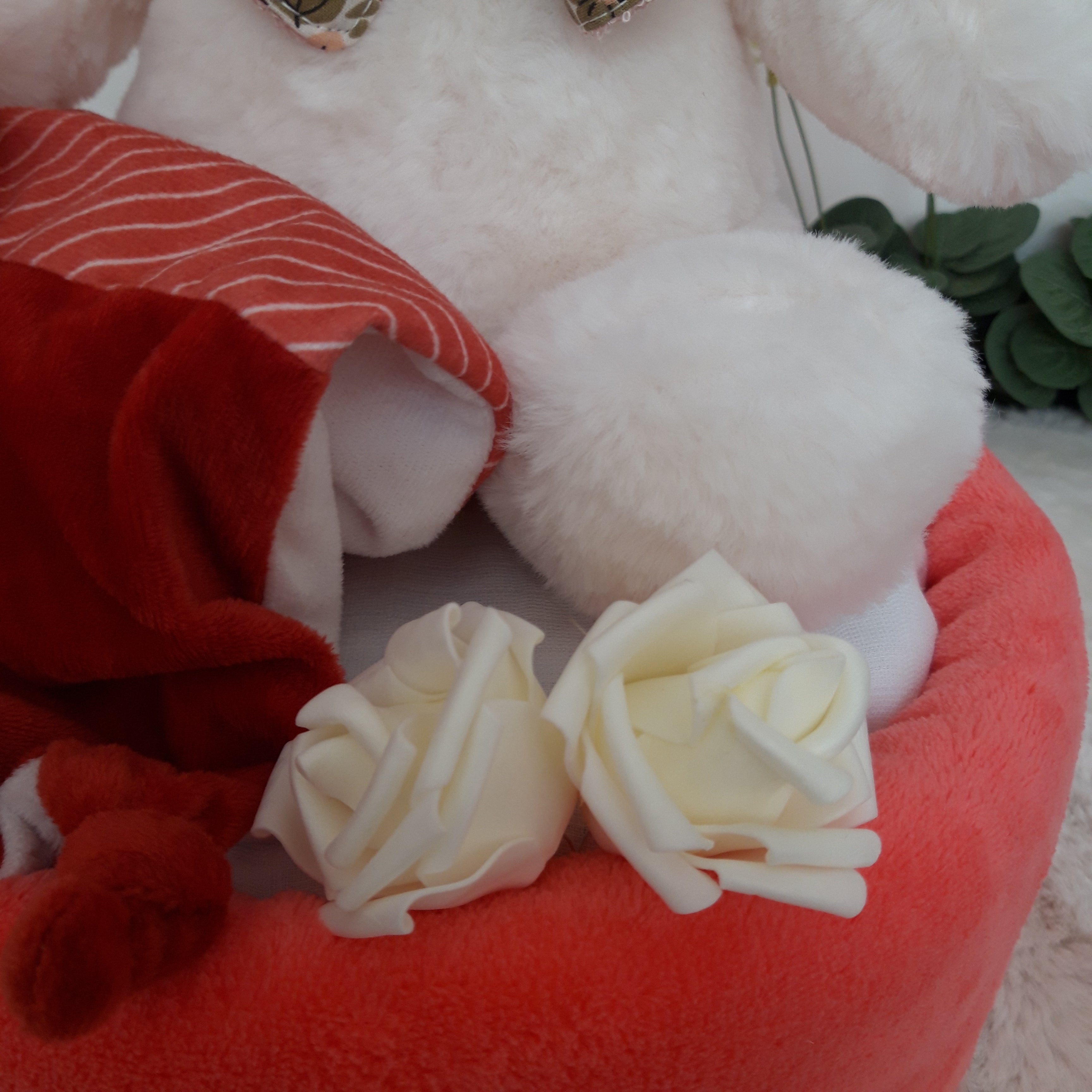 Gâteau de couches - Lapin blanc et écureuil
