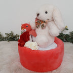 Gâteau de couches - Lapin blanc et écureuil