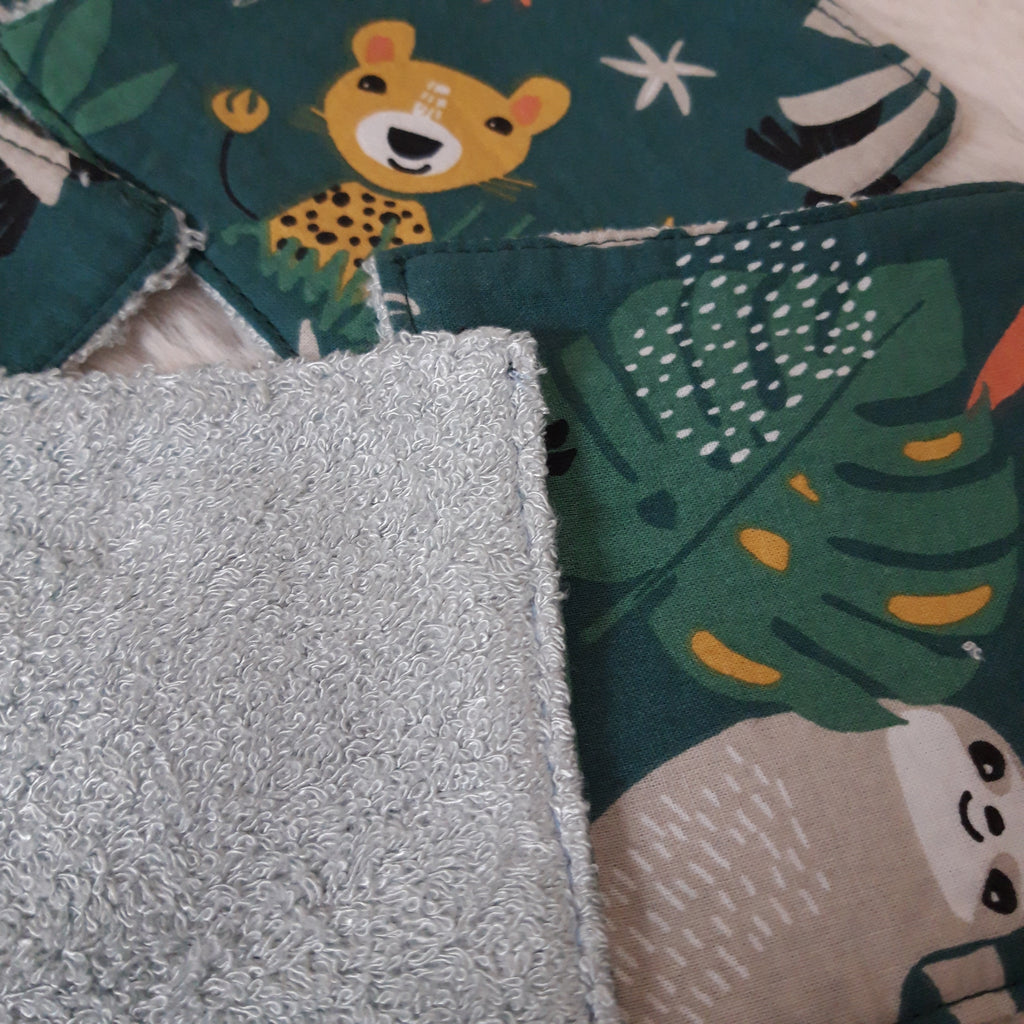 Lot de 5 lingettes jungle