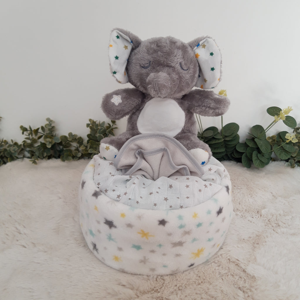 Gâteau de couches - Eléphant musical