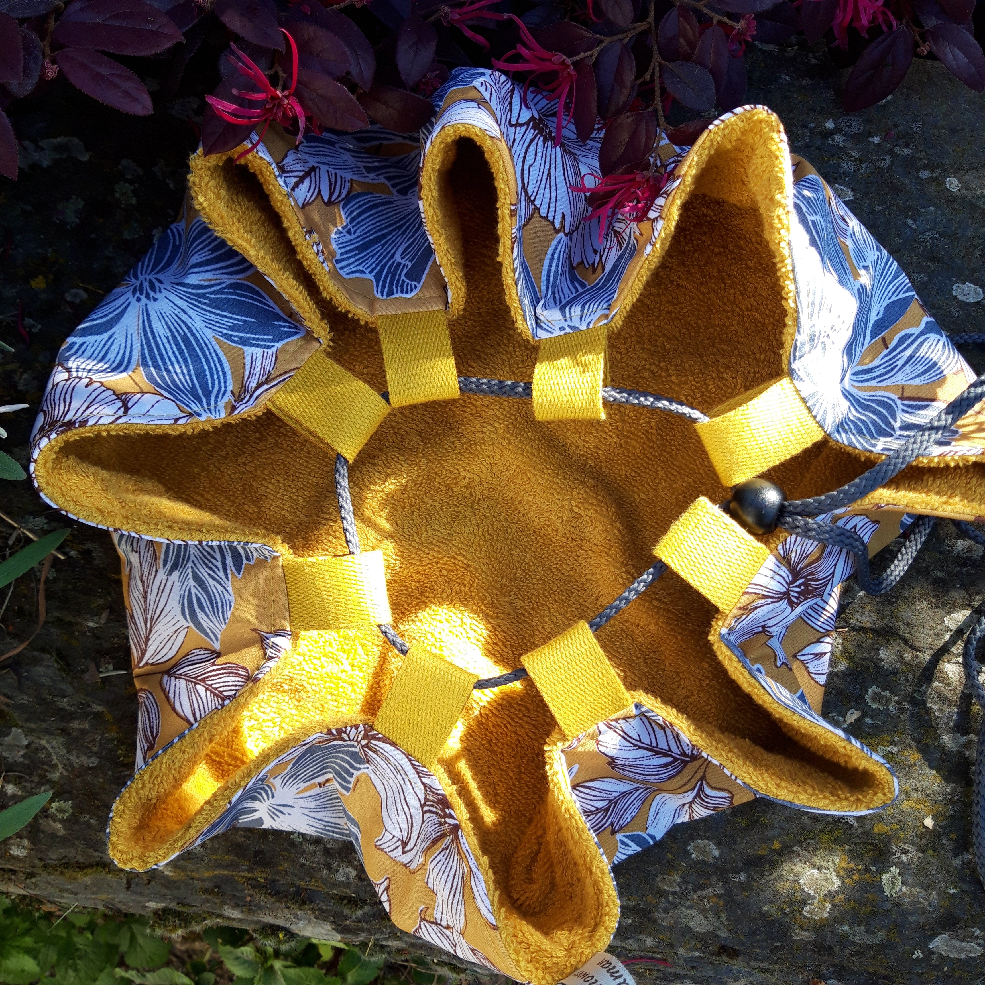 Tapis pieds au sec - Fleurs moutarde