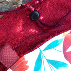 Tapis pieds au sec - Fleurs rouges