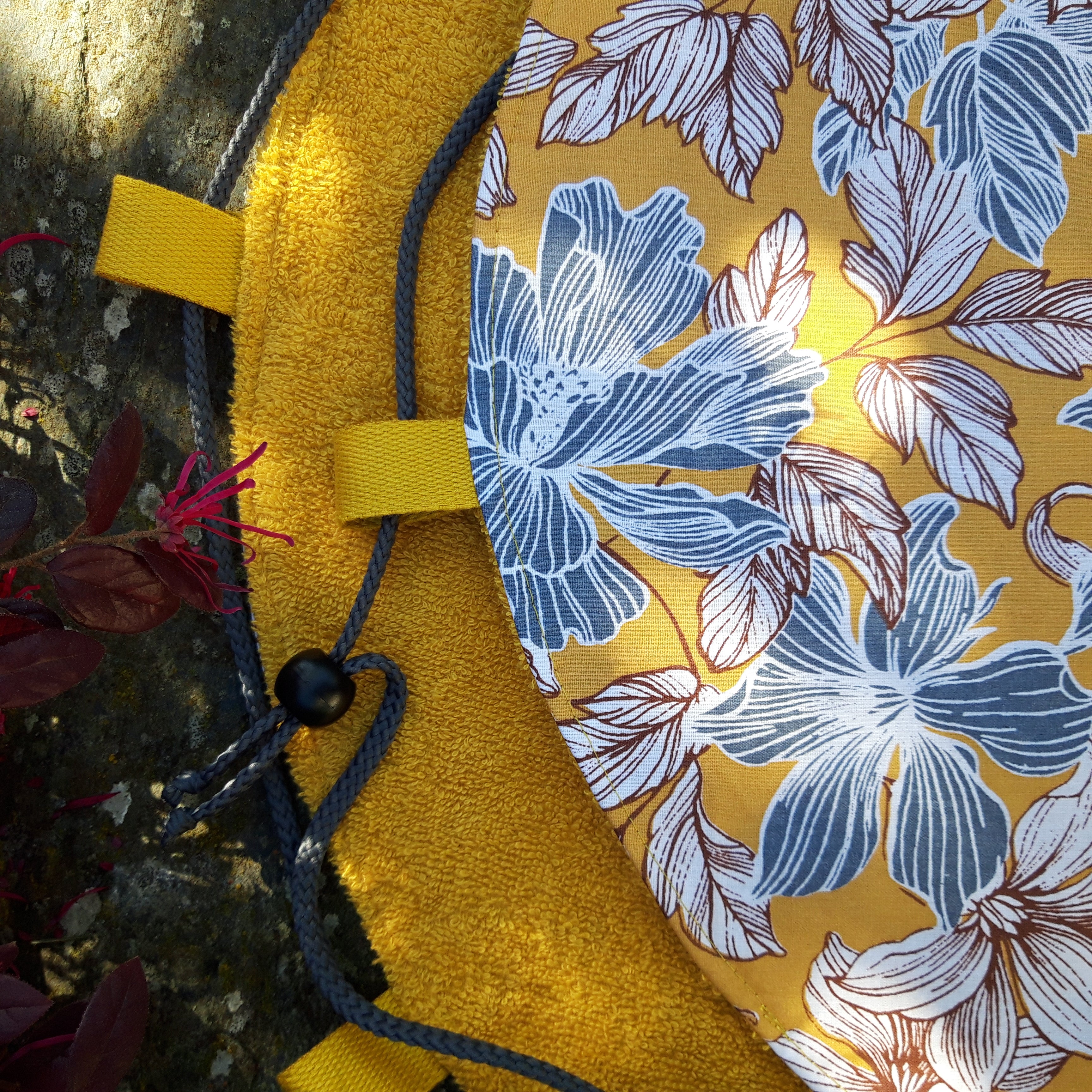 Tapis pieds au sec - Fleurs moutarde