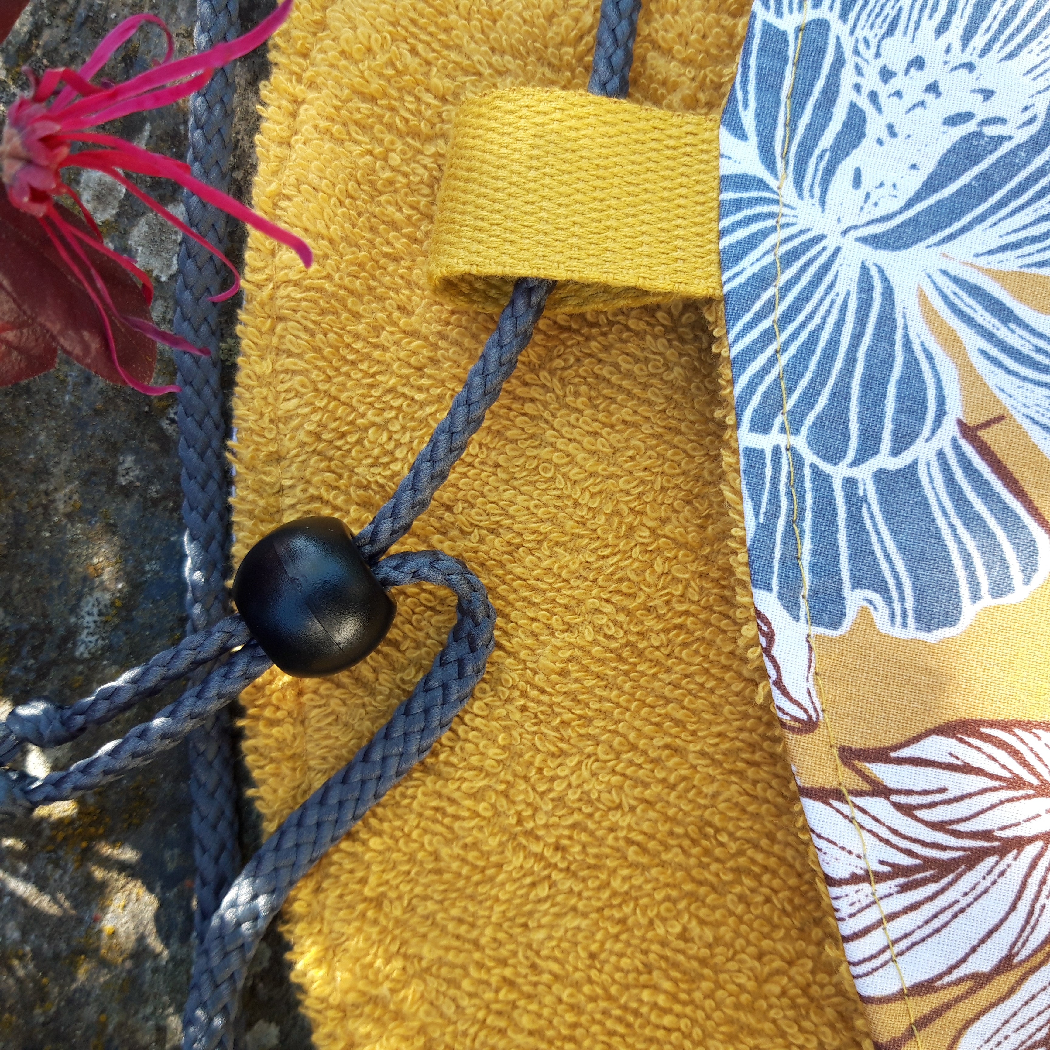 Tapis pieds au sec - Fleurs moutarde