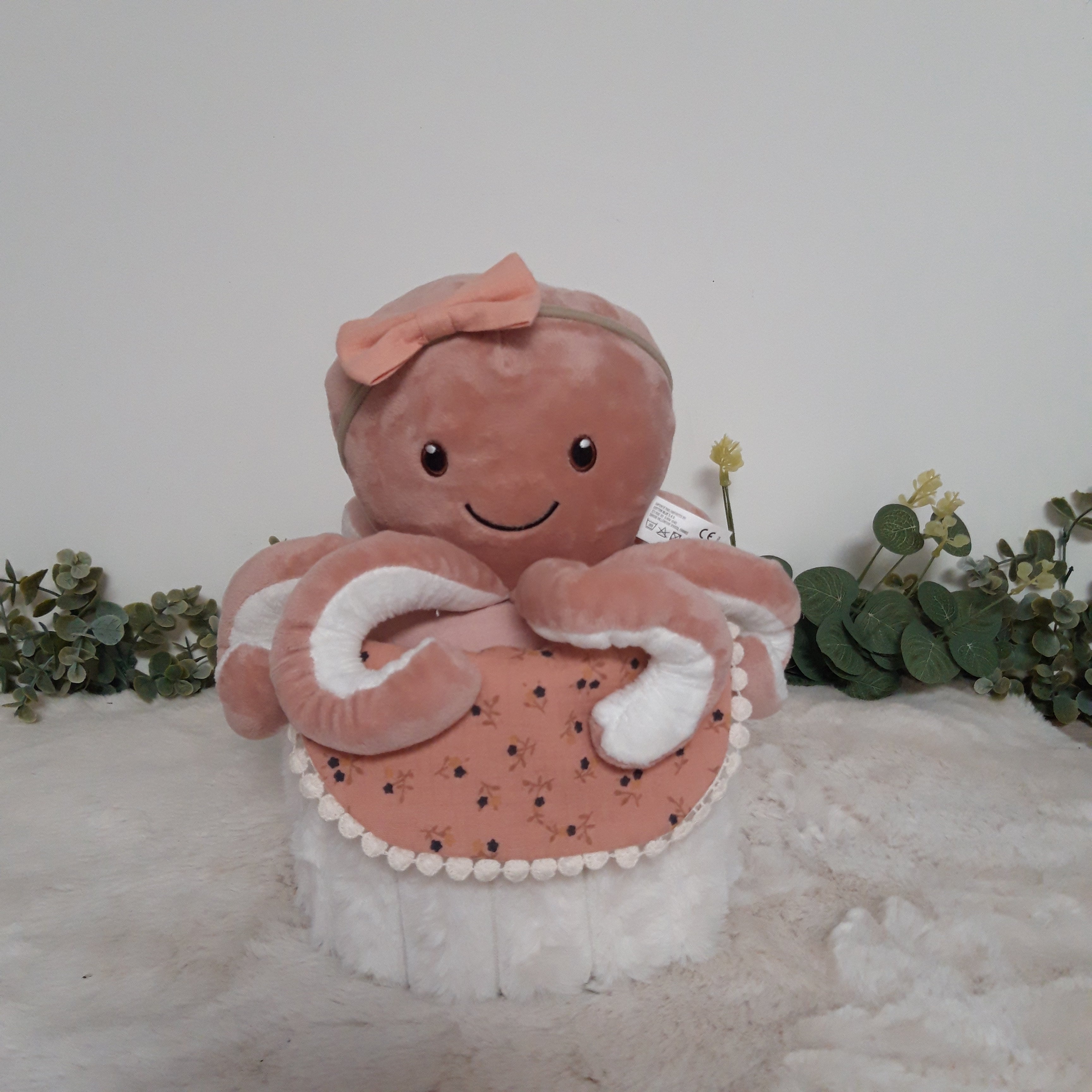 Gâteau de couches -Pieuvre rose