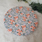 Couvercle à saladier Floral gris et orange