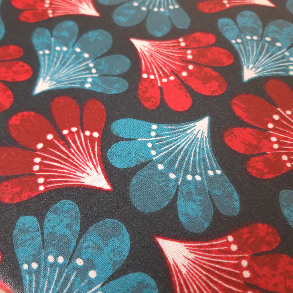 Couvercle à saladier bleu et fuschia
