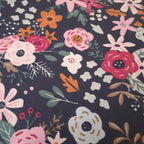 Couvercle à saladier Fleurs roses et fuschia
