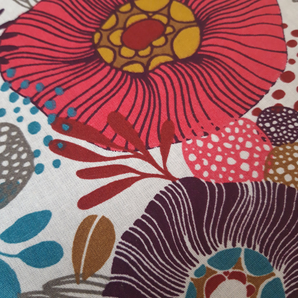 Couvercle à saladier grosses fleurs