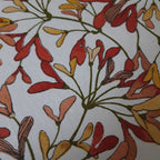 Couvercle à saladier petites fleurs orangées
