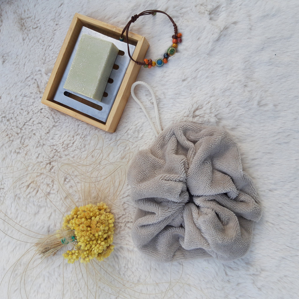 Fleur de douche beige