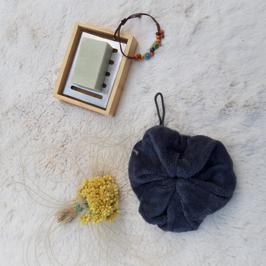 Fleur de douche grise