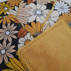 Lot de 5 lingettes vintage jaune