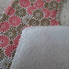 bavoir-bebe-bandana-eponge-coton-pression-baby-shower-maman-fleur-rose-dore