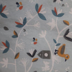 Bavoir bandana - Oiseaux bleus