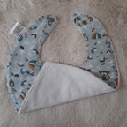 Bavoir bandana - Oiseaux bleus