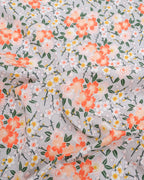 Couvercle à saladier Floral gris et orange