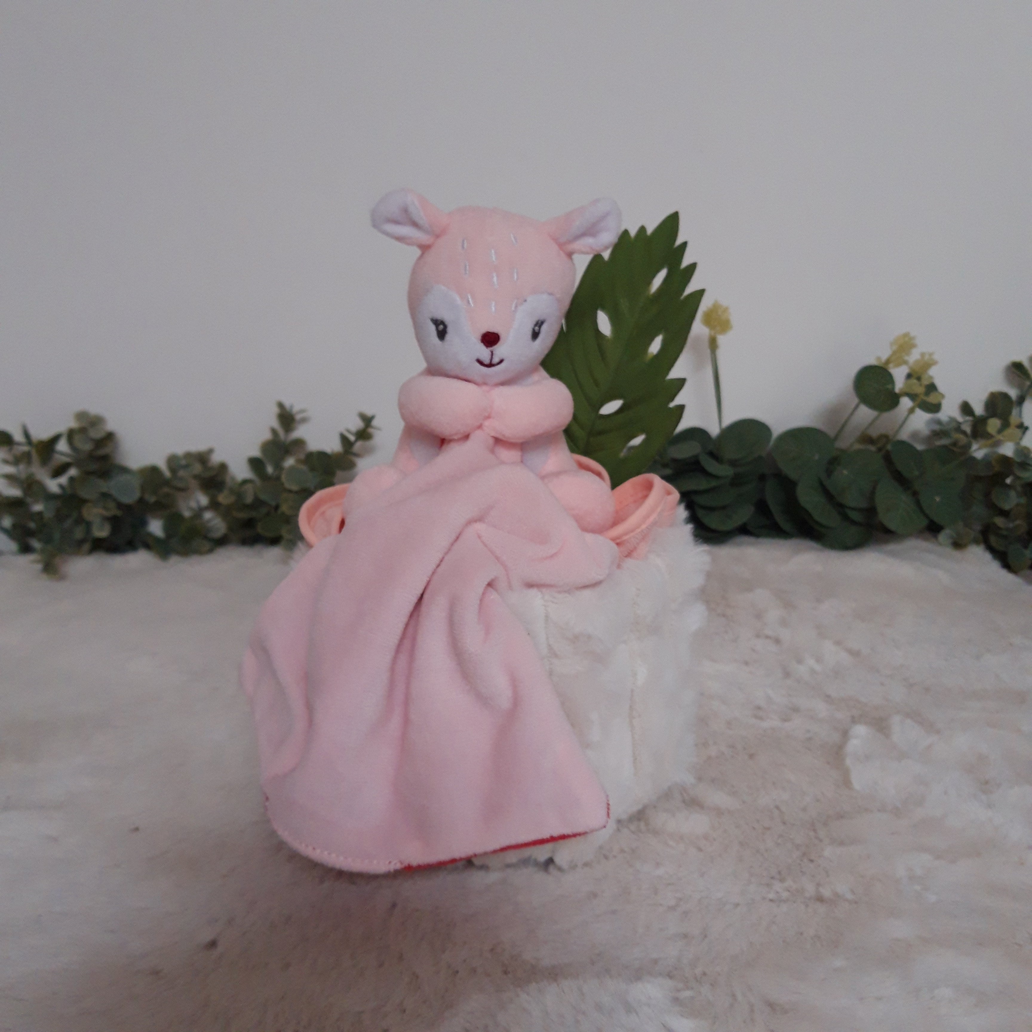 Gâteau de couches -Mini doudou faon