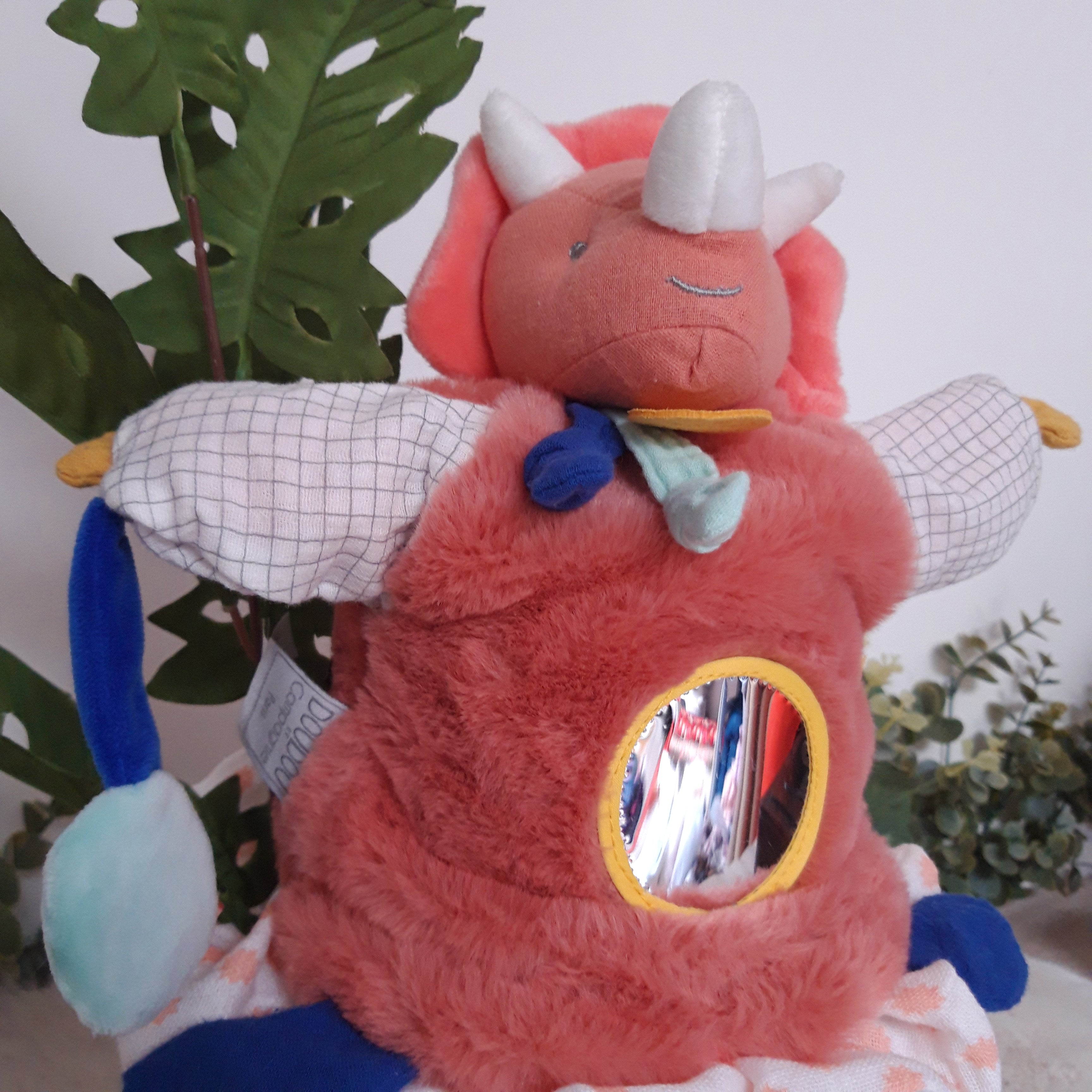 Gâteau de couches -Marionnette Dinosaure orange Lou