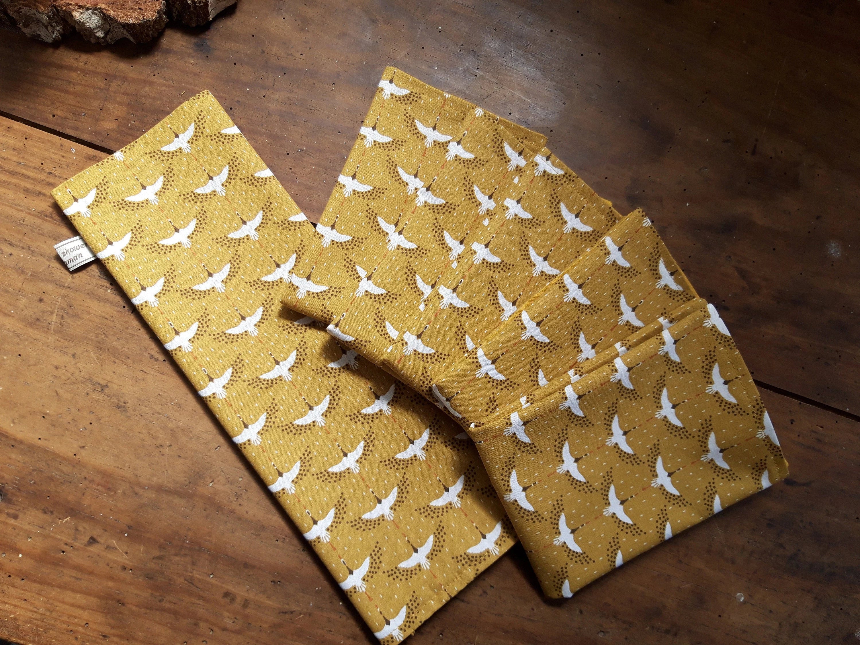 Serviette de table oiseaux