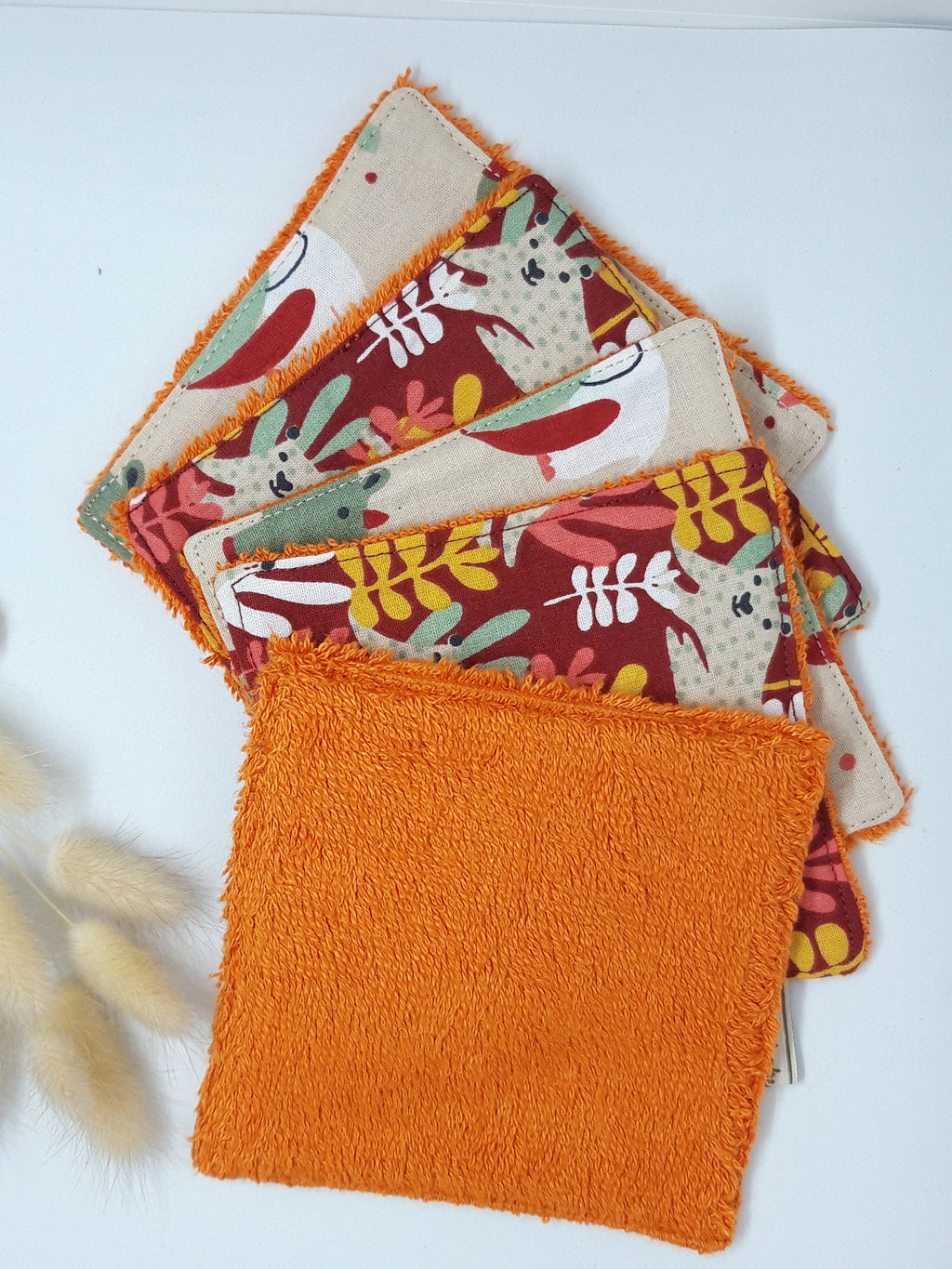 Lot de 5 lingettes éléphant et ours