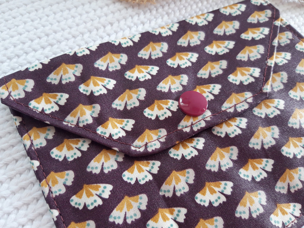 Petite pochette enduite - Violette