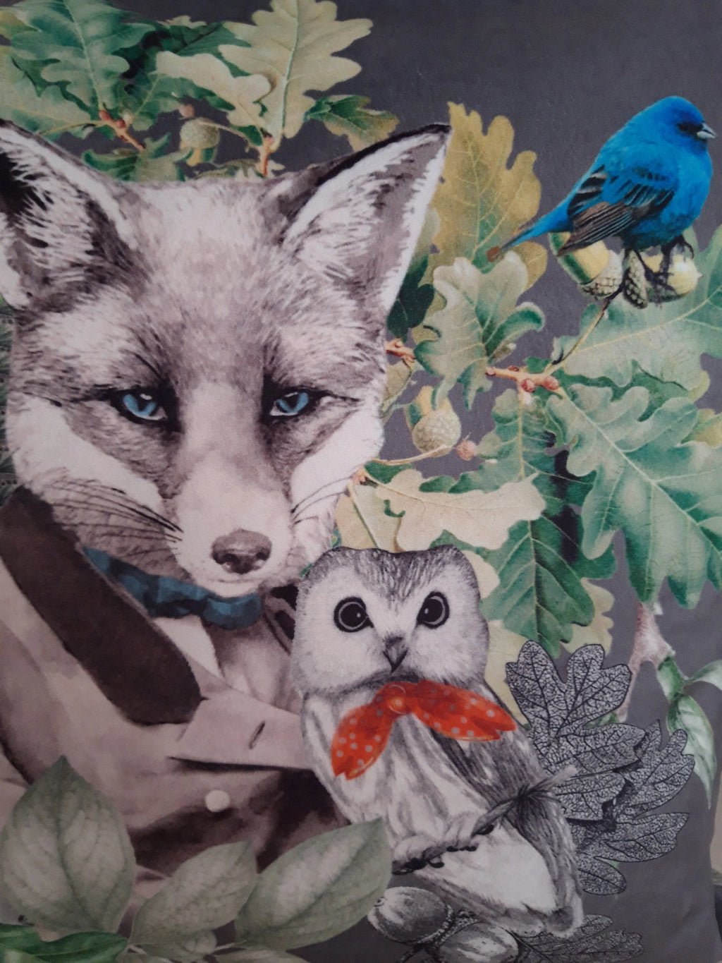 Housse de coussin renard