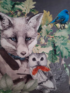 Housse de coussin renard