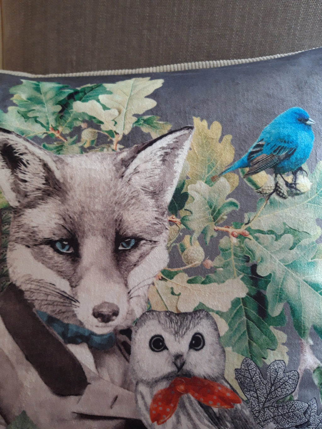 Housse de coussin renard