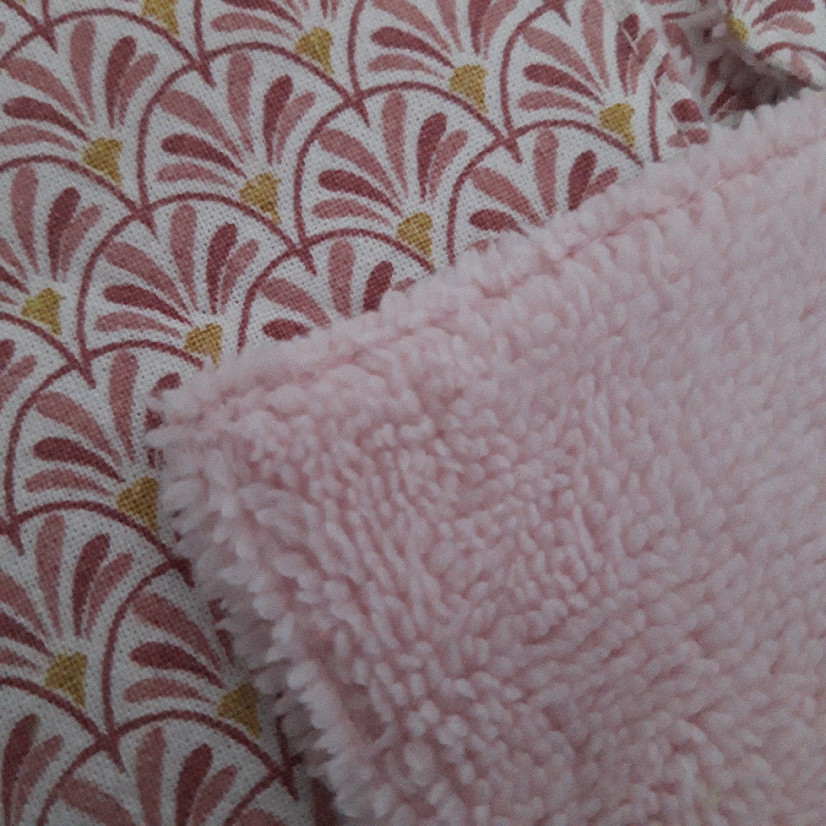 Lot de 5 lingettes rose éventail
