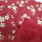 Lot de 5 lingettes rouge et or